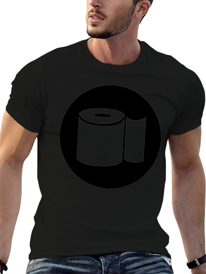 Toilet Paper Graphic Tee - Black