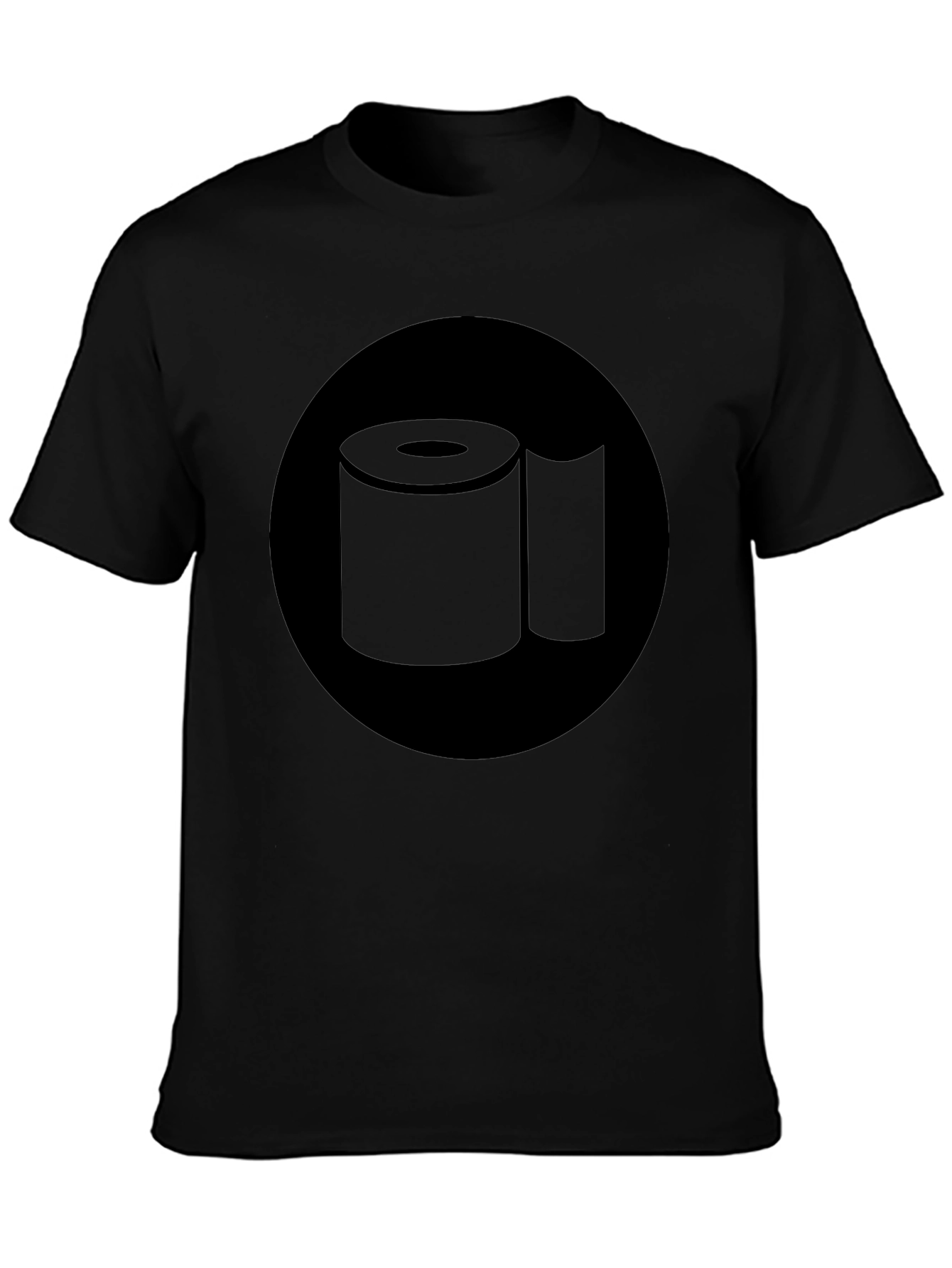 Toilet Paper Graphic Tee - Black