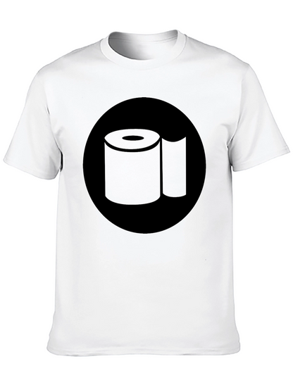 Toilet Paper Graphic Tee - Black