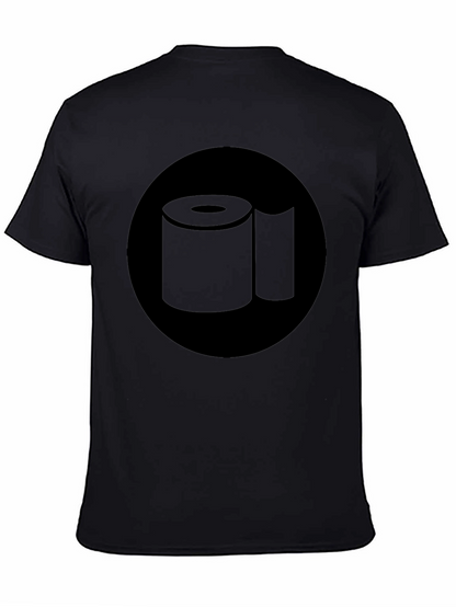 Toilet Paper Graphic Tee - Black