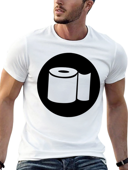 Toilet Paper Graphic Tee - Black