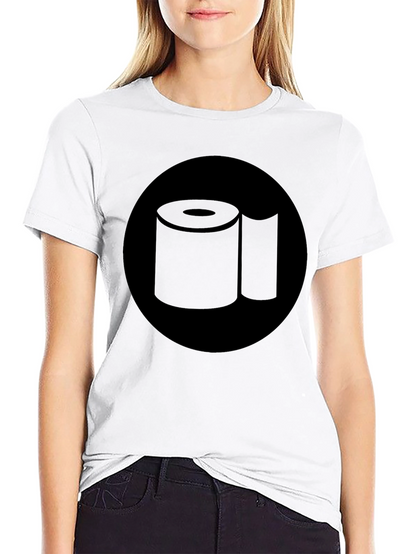 Toilet Paper Graphic Tee - Black