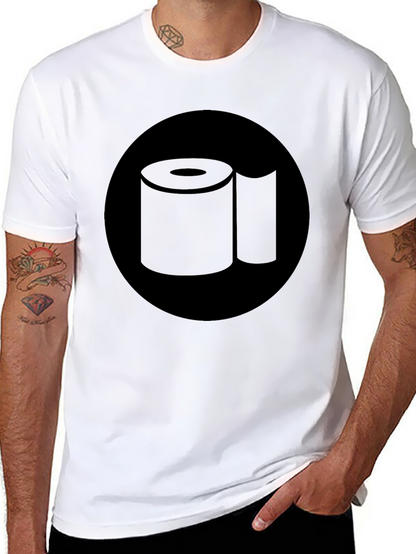 Toilet Paper Graphic Tee - Black