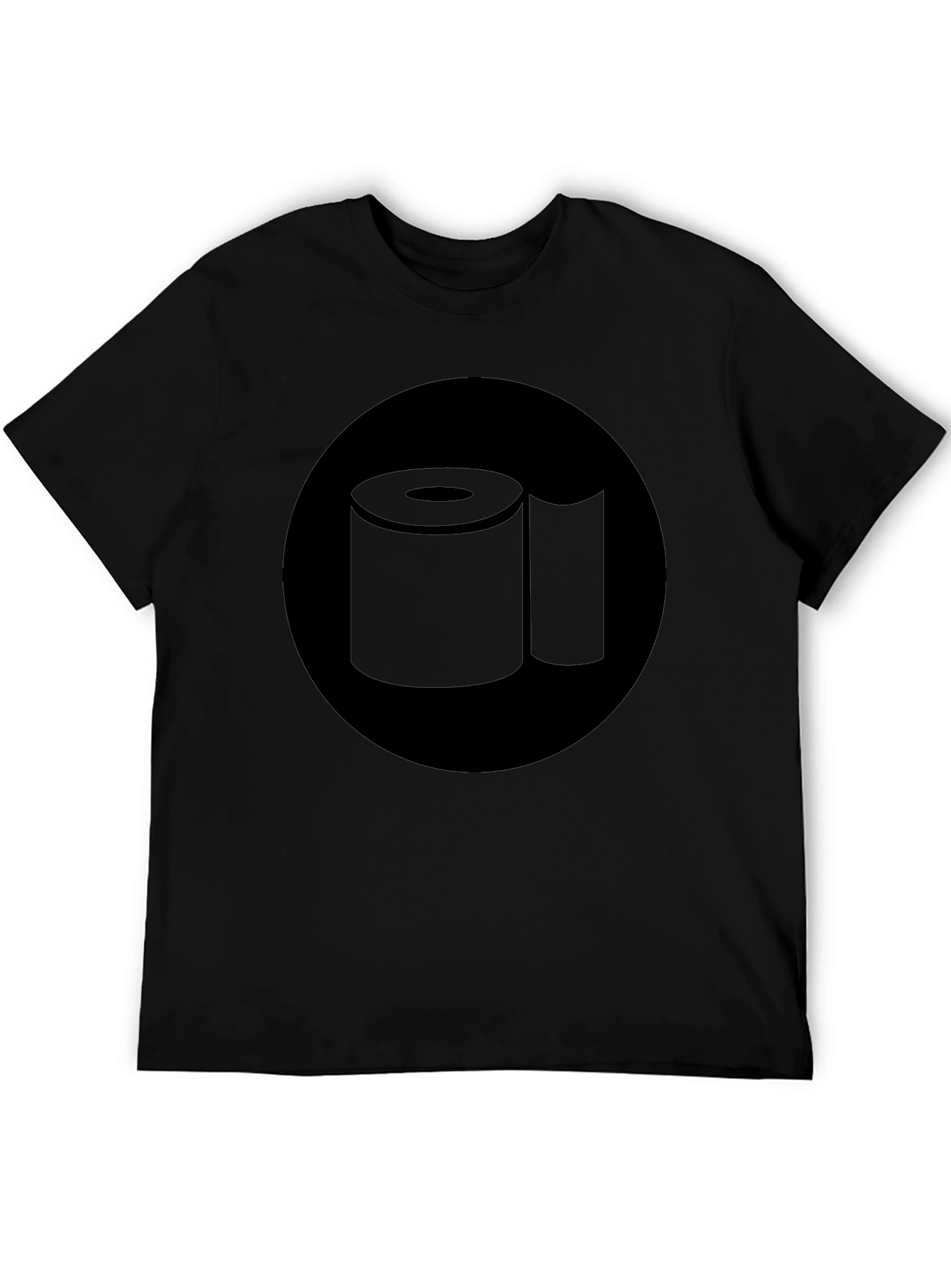 Toilet Paper Graphic Tee - Black