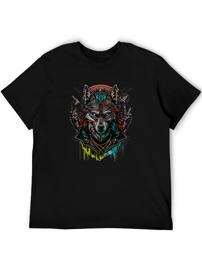 Wolf Graphic Black T-Shirt
