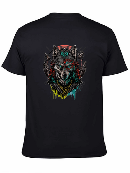 Wolf Graphic Black T-Shirt