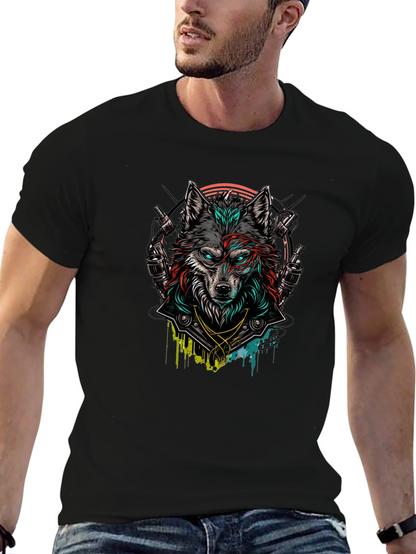 Wolf Graphic Black T-Shirt