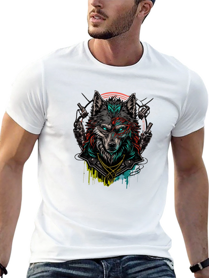 Wolf Graphic Black T-Shirt