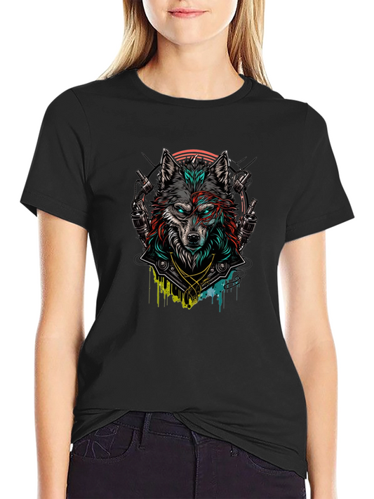 Wolf Graphic Black T-Shirt