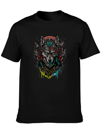 Wolf Graphic Black T-Shirt
