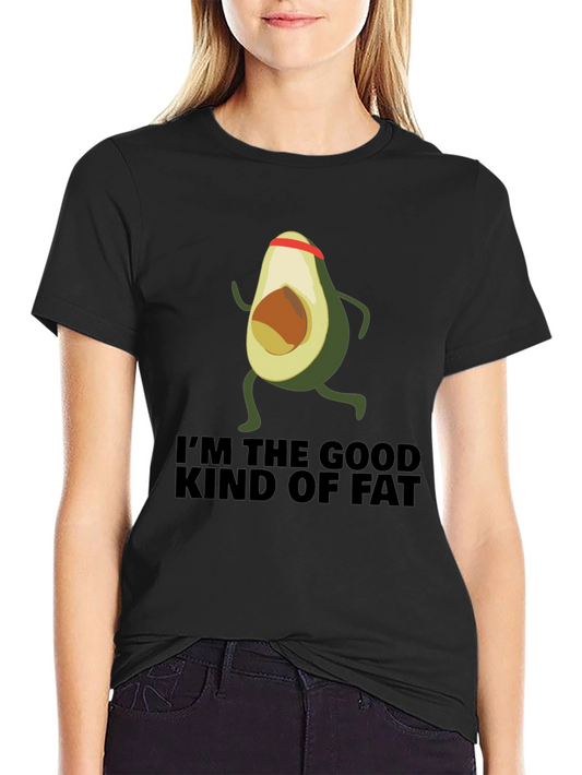 Avocado Running T-Shirt - Im the Good Kind of Fat