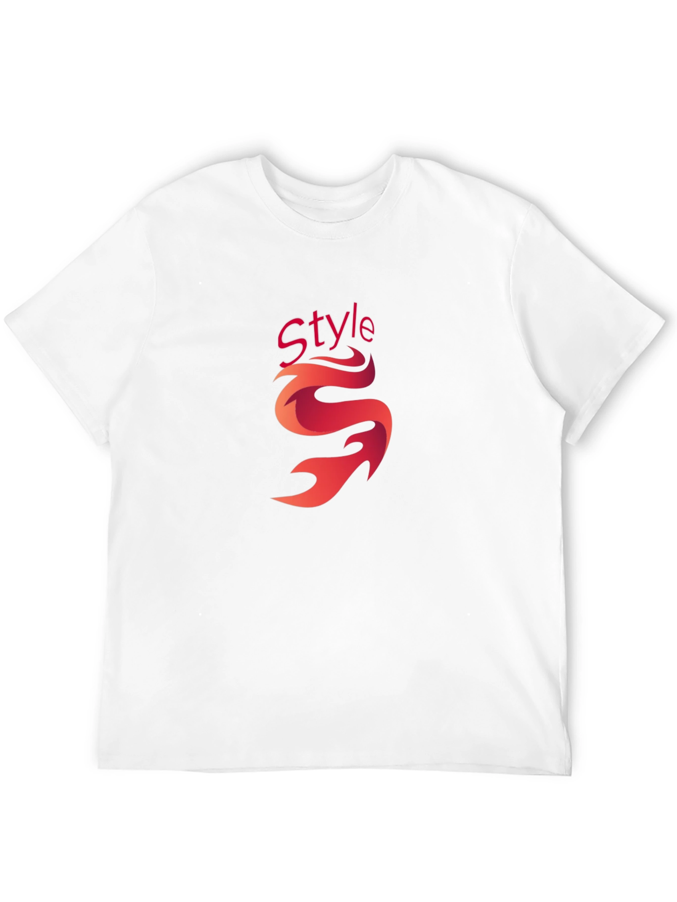 Stylish Black Graphic Tee - Style Flame Design