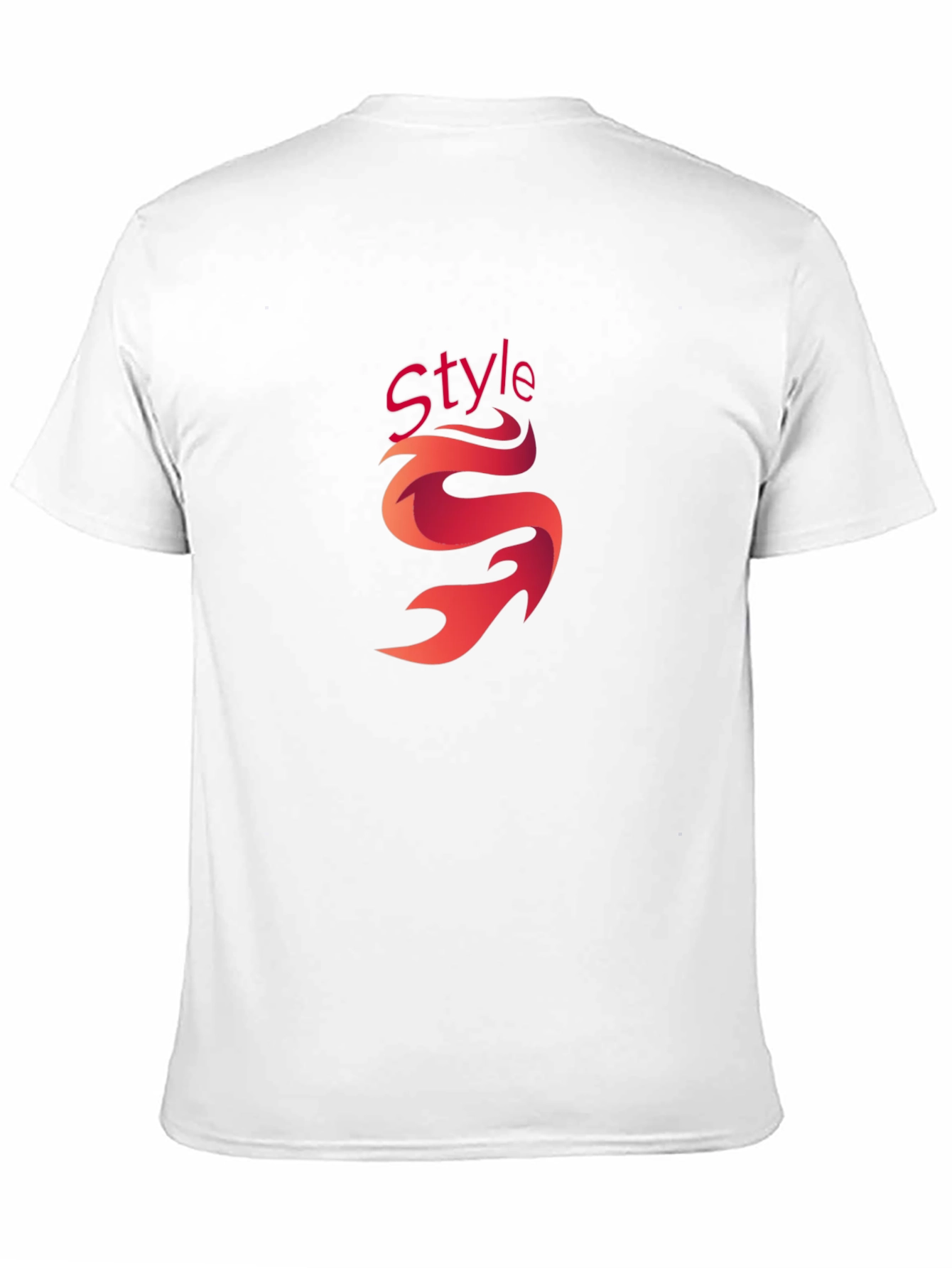 Stylish Black Graphic Tee - Style Flame Design