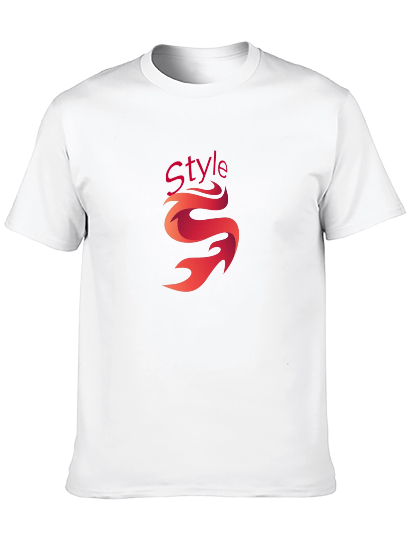 Stylish Black Graphic Tee - Style Flame Design