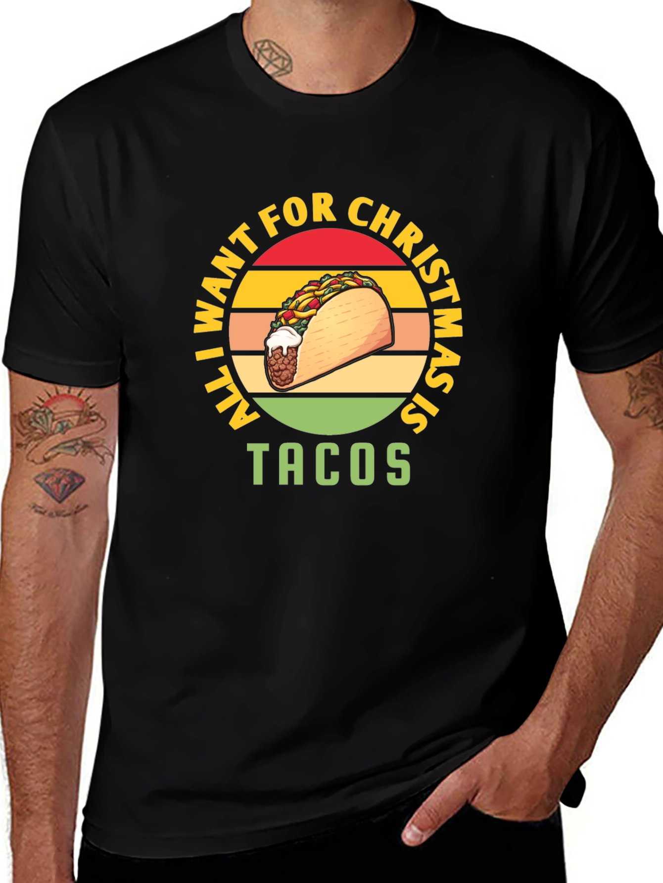 All I Want For Christmas Is Tacos T-Shirt