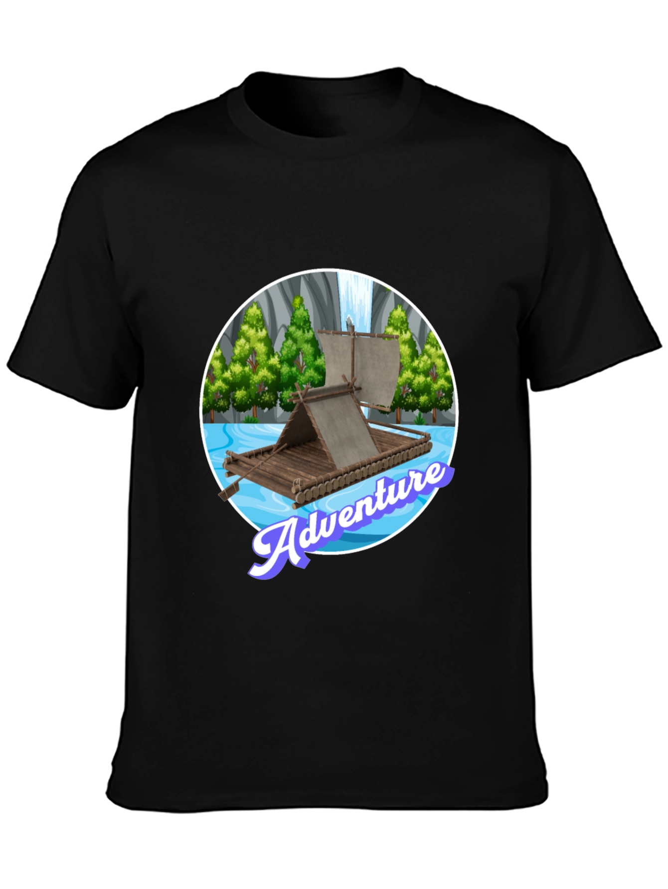 Adventure Raft Graphic Tee - Stylish Outdoor Design