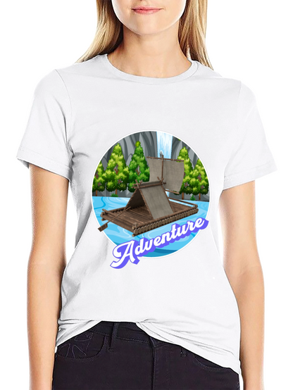 Adventure Raft Graphic Tee - Stylish Outdoor Design