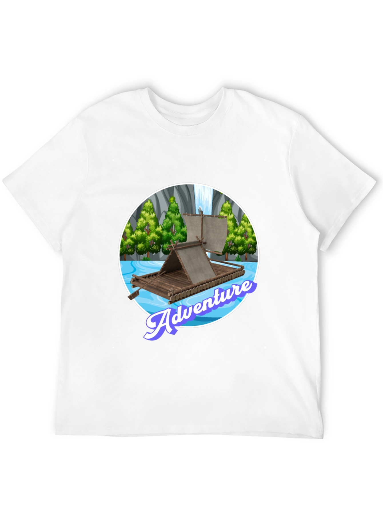 Adventure Raft Graphic Tee - Stylish Outdoor Design