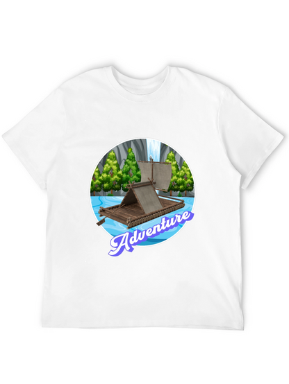Adventure Raft Graphic Tee - Stylish Outdoor Design