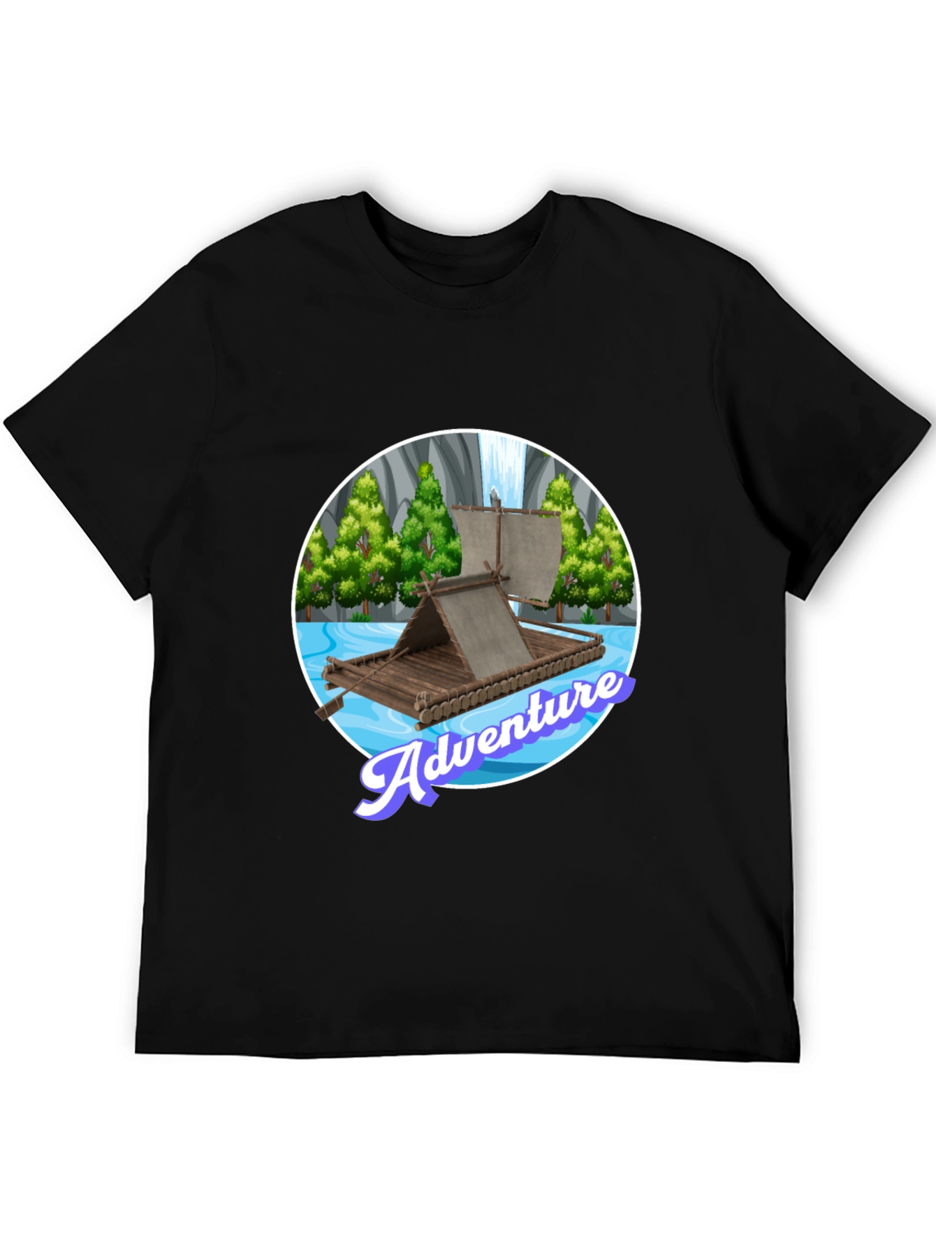 Adventure Raft Graphic Tee - Stylish Outdoor Design
