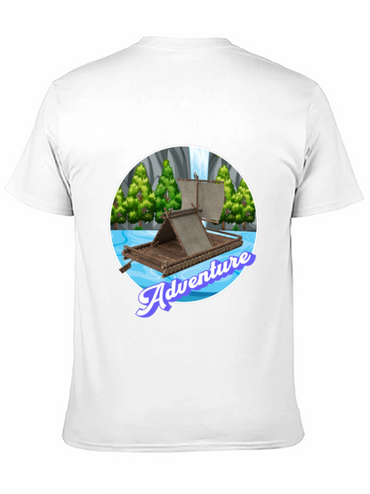 Adventure Raft Graphic Tee - Stylish Outdoor Design