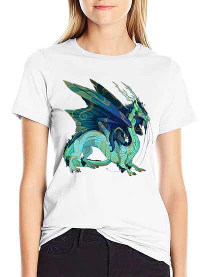 Black T-Shirt with Dragon Graphic