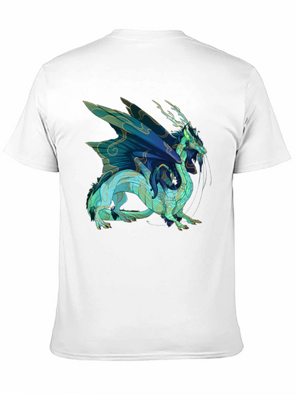 Black T-Shirt with Dragon Graphic