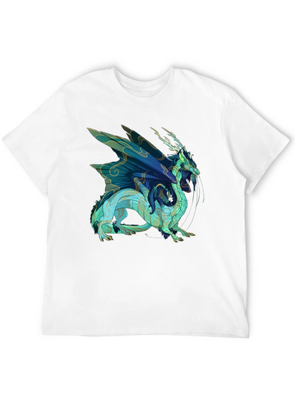 Black T-Shirt with Dragon Graphic