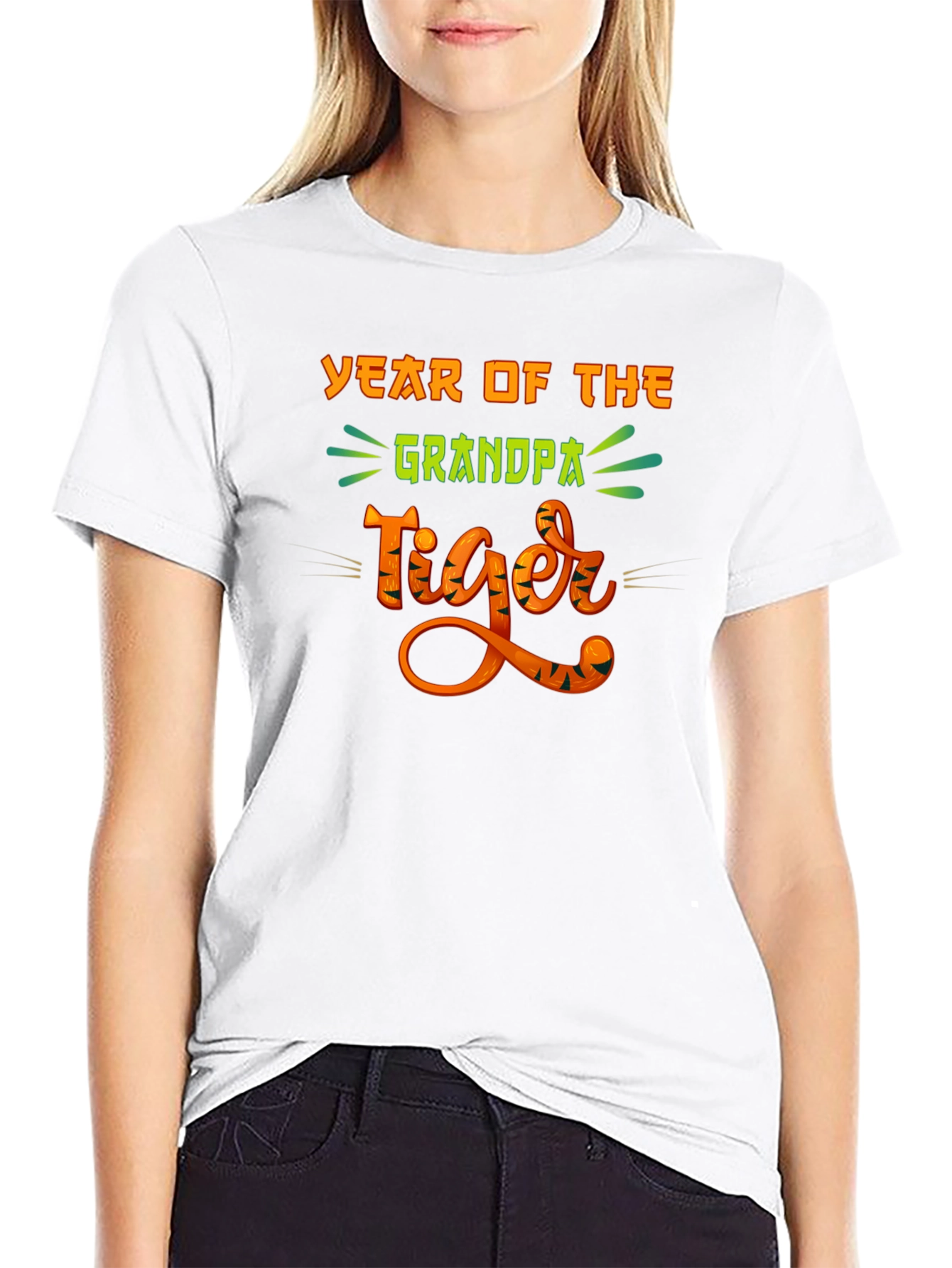 Year of the Grandpa Tiger Graphic Tee