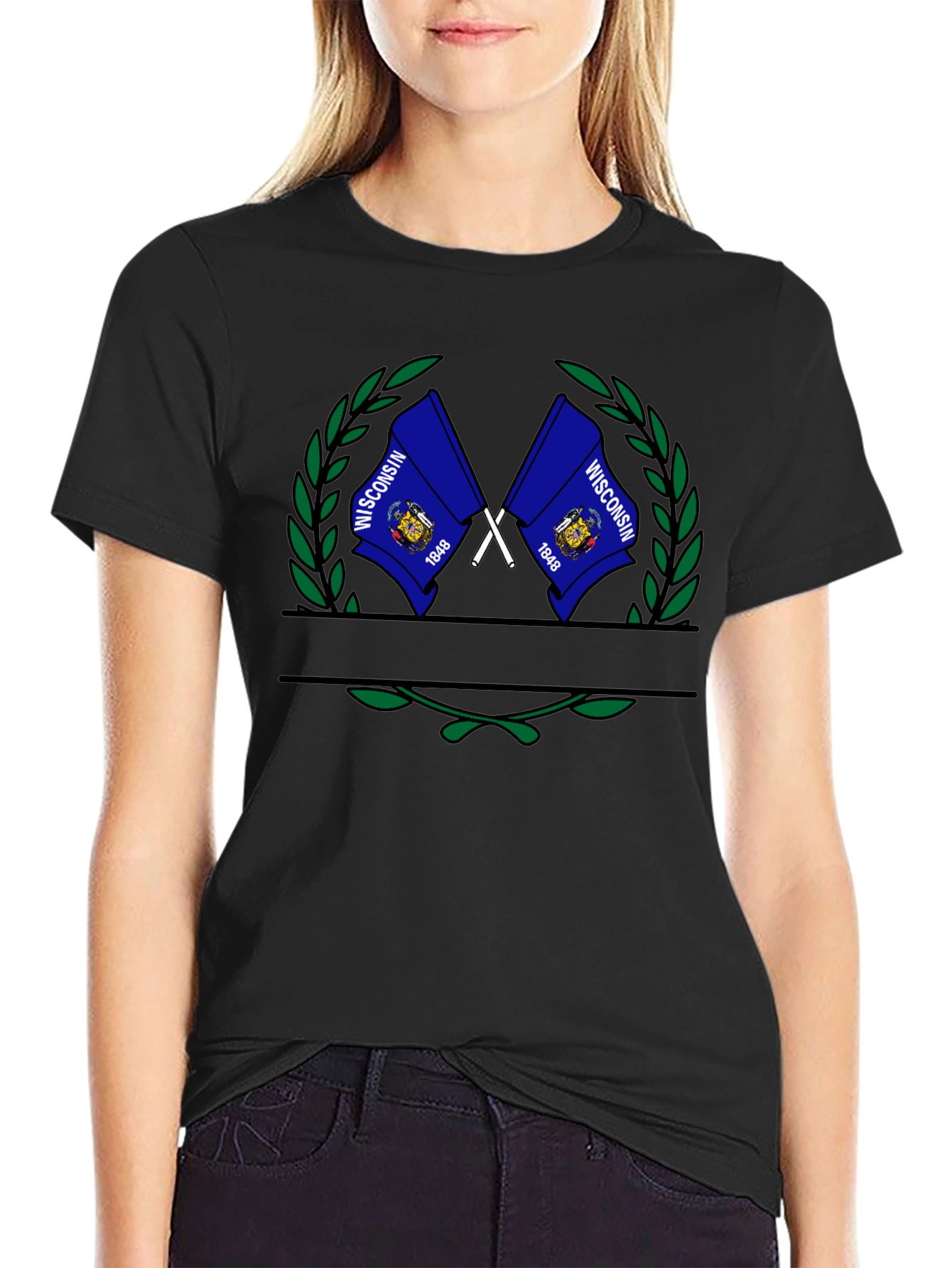 Wisconsin Flag Graphic T-Shirt