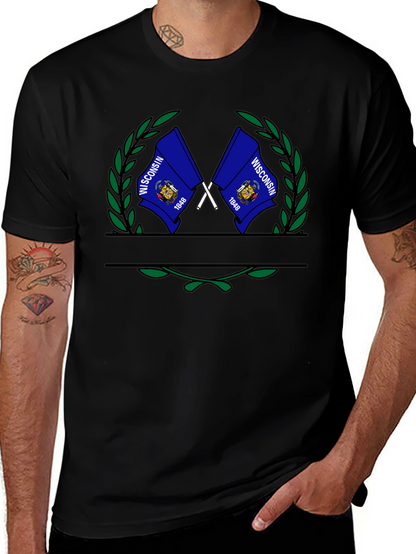 Wisconsin Flag Graphic T-Shirt