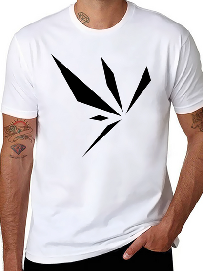 Black Abstract Graphic Print T-Shirt