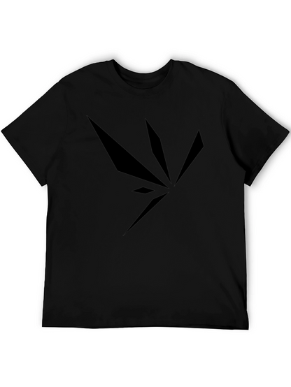 Black Abstract Graphic Print T-Shirt