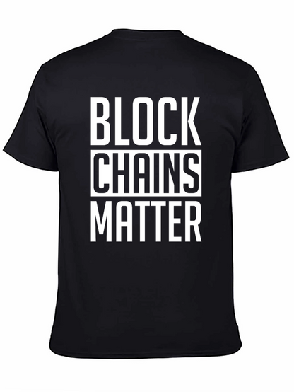 Blockchains Matter Black T-Shirt