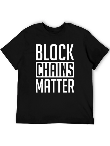 Blockchains Matter Black T-Shirt