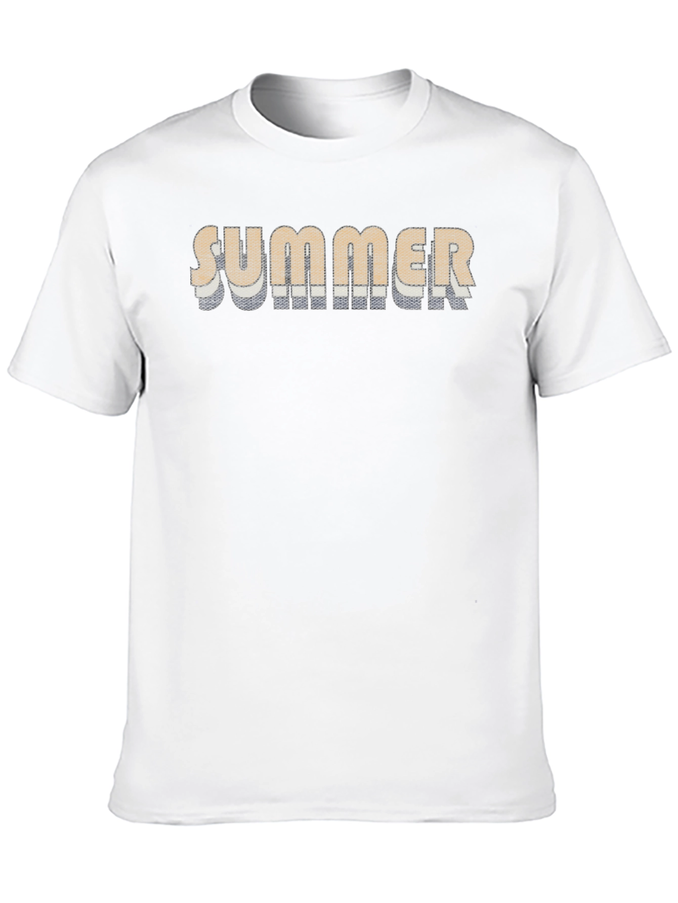 Summer Graphic Print Black T-Shirt