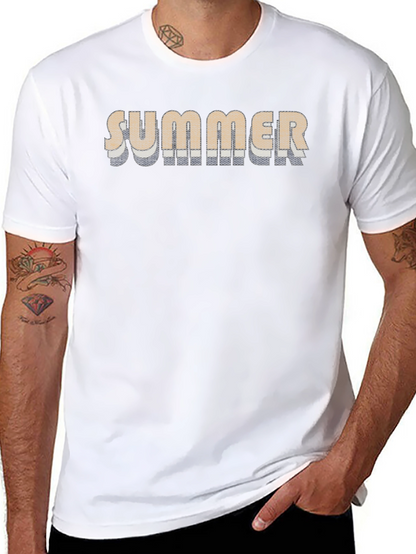 Summer Graphic Print Black T-Shirt