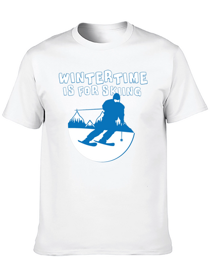 Wintertime Skiing Graphic Tee