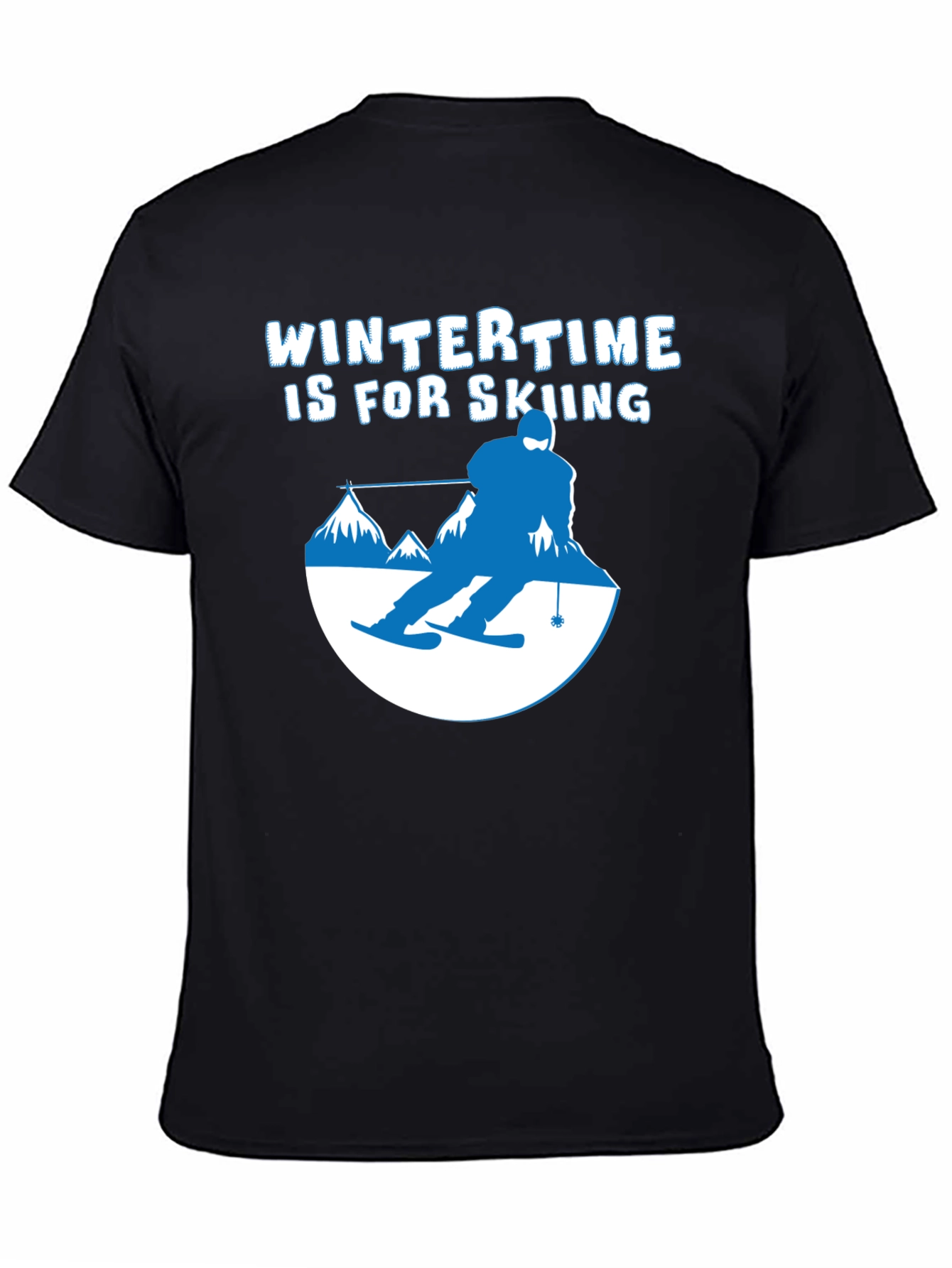 Wintertime Skiing Graphic Tee