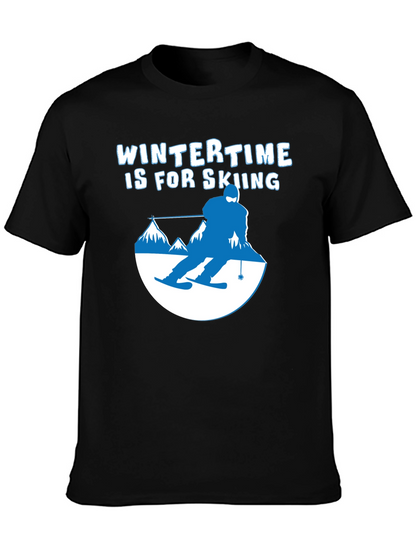 Wintertime Skiing Graphic Tee