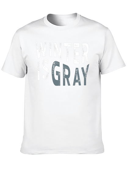 Winter is Gray Graphic Tee - Stylish Unisex T-Shirt