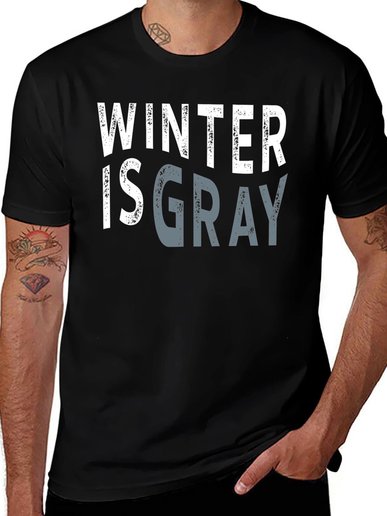 Winter is Gray Graphic Tee - Stylish Unisex T-Shirt