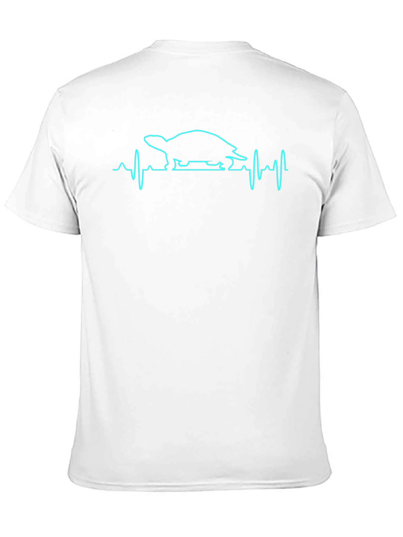 Turtle Heartbeat Graphic Tee - Black
