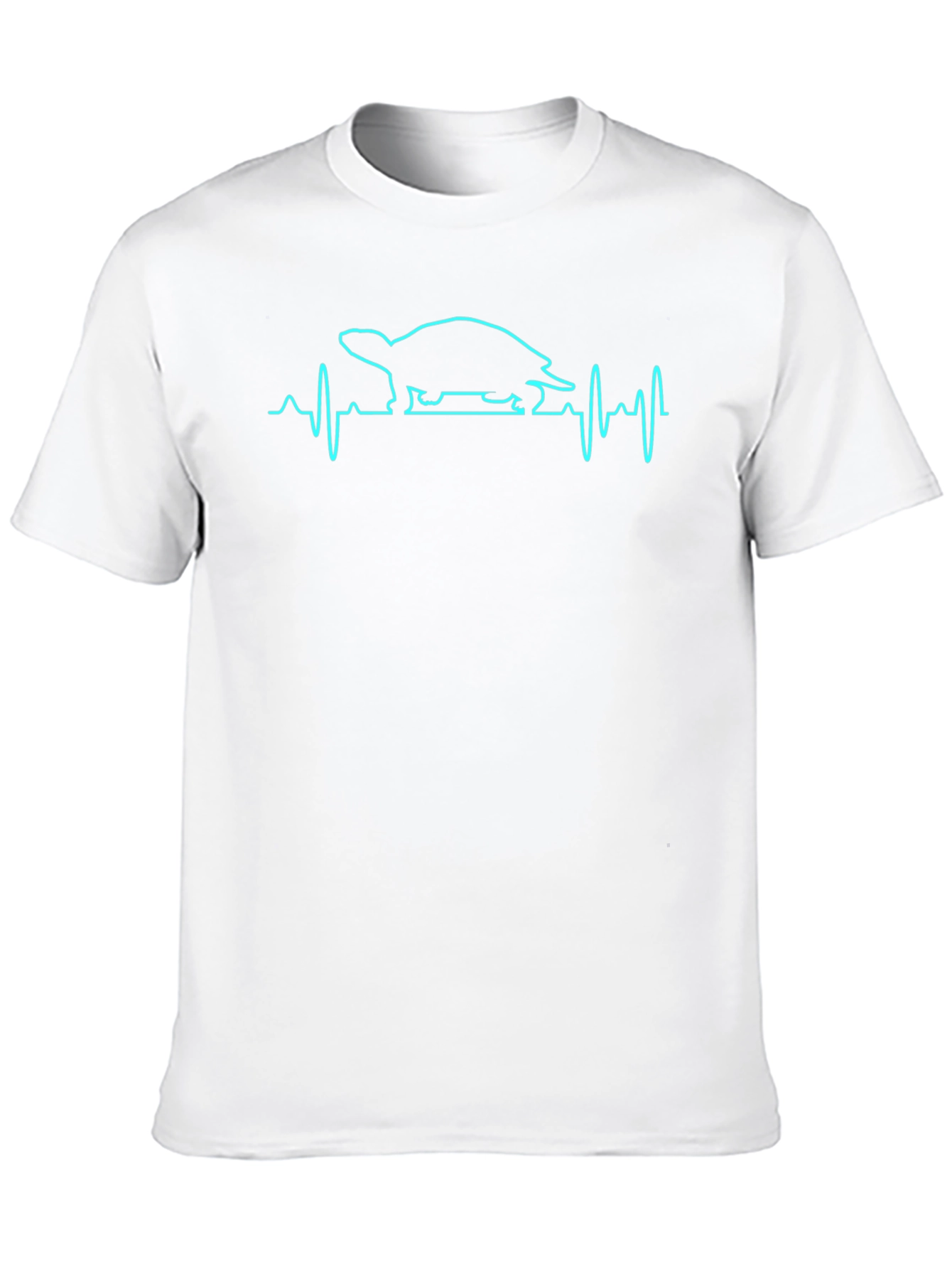 Turtle Heartbeat Graphic Tee - Black