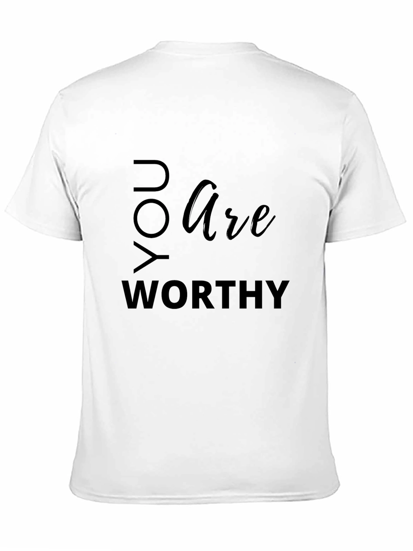 You Are Worthy Black Graphic Tee