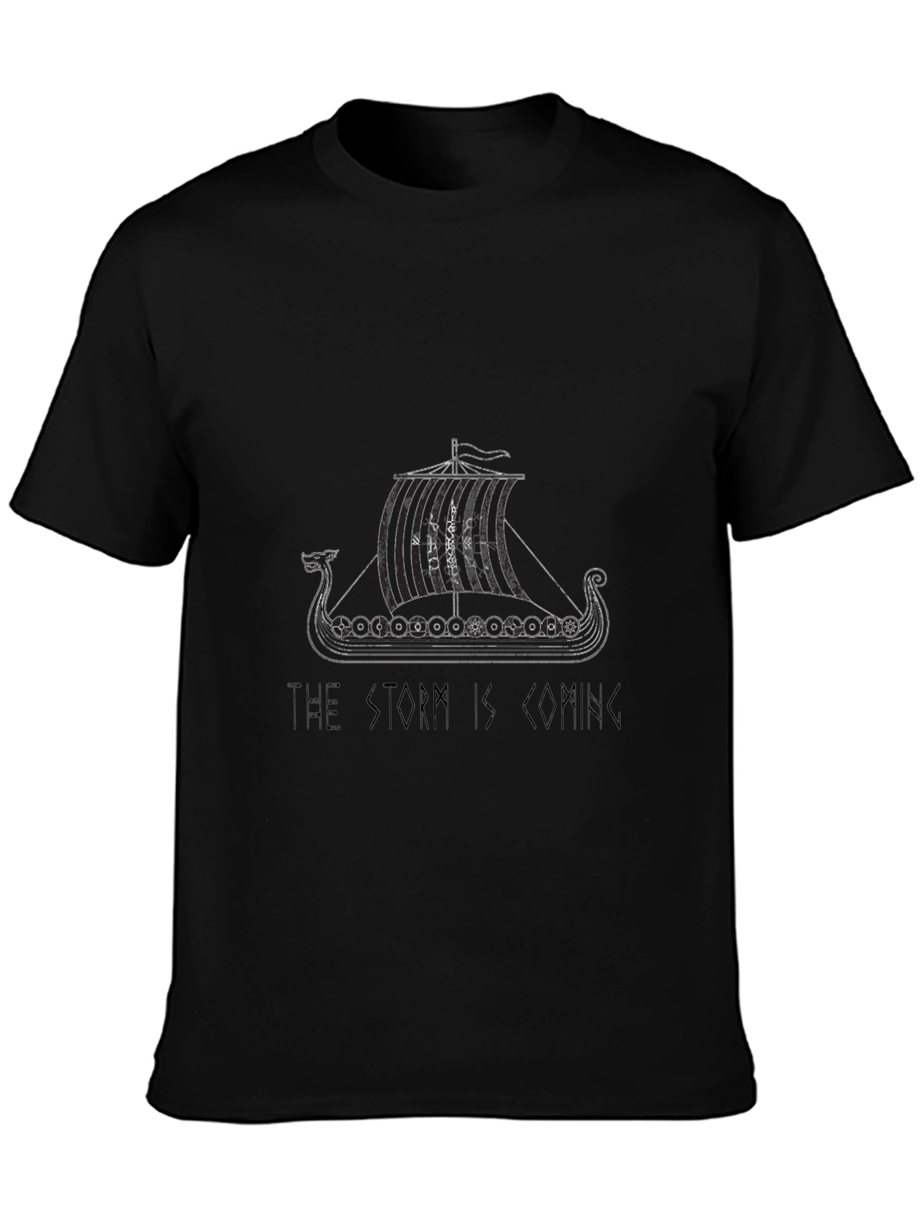 Viking Ship T-Shirt - The Storm is Coming