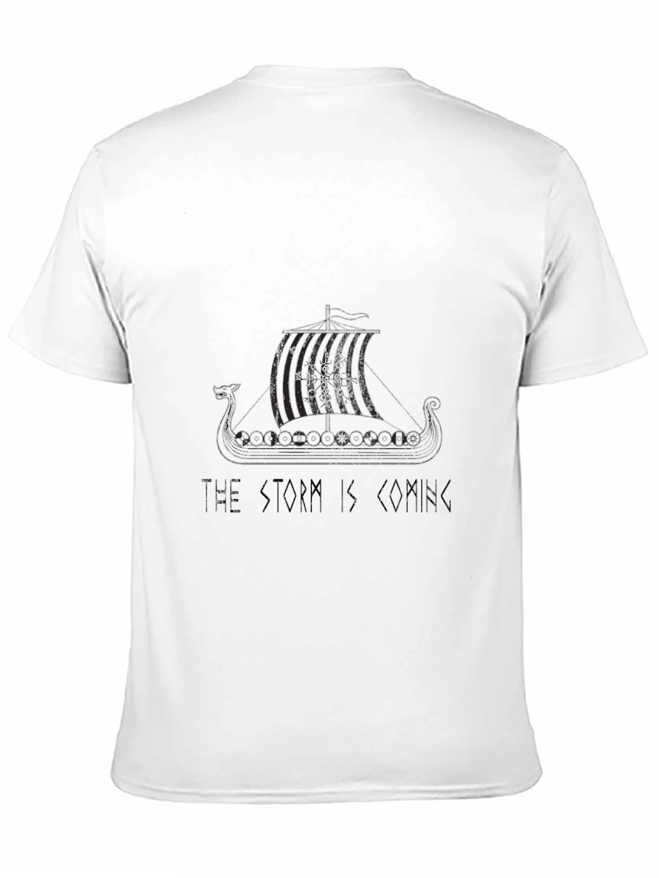 Viking Ship T-Shirt - The Storm is Coming