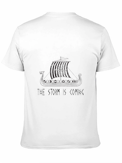 Viking Ship T-Shirt - The Storm is Coming