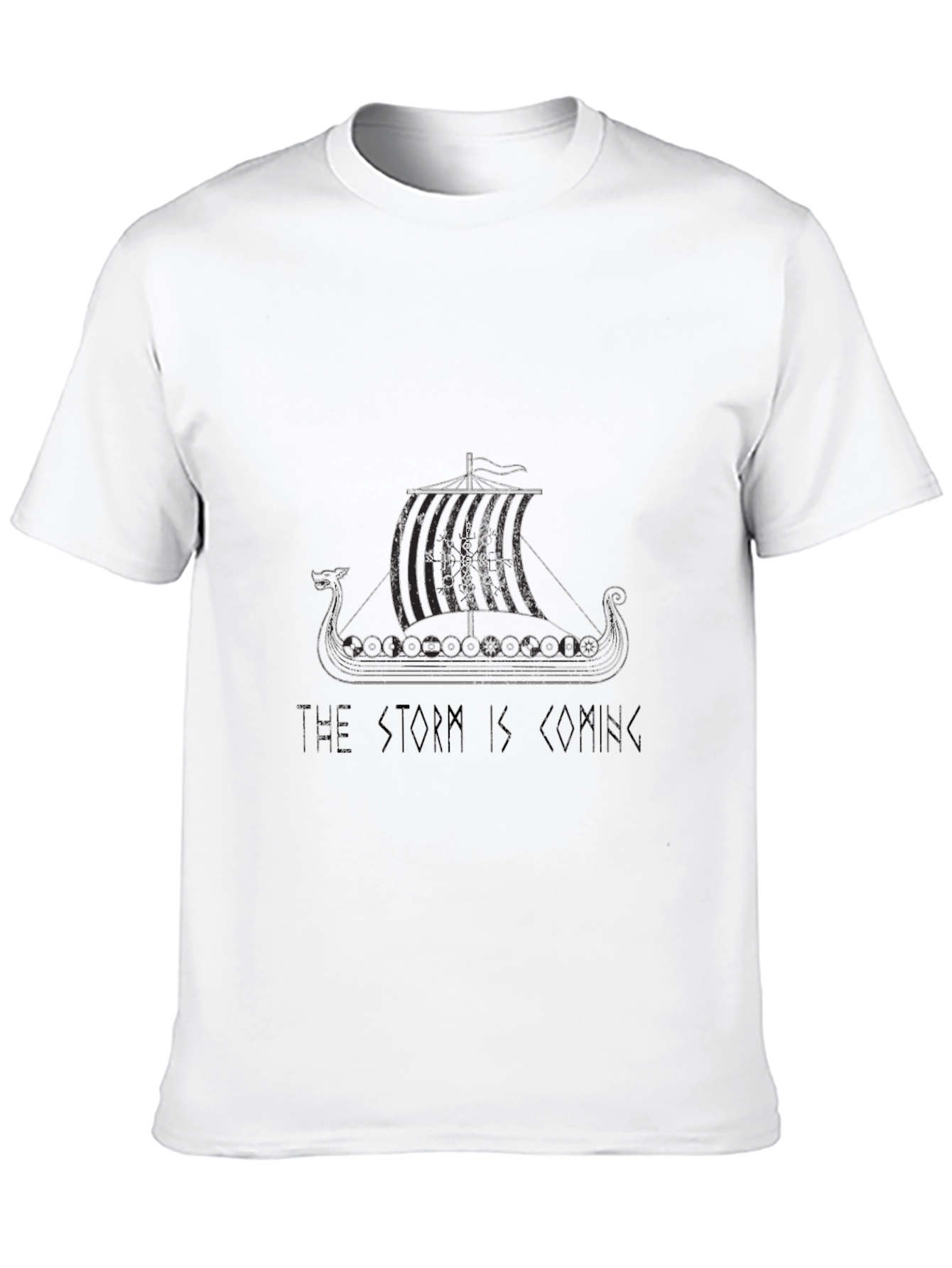 Viking Ship T-Shirt - The Storm is Coming