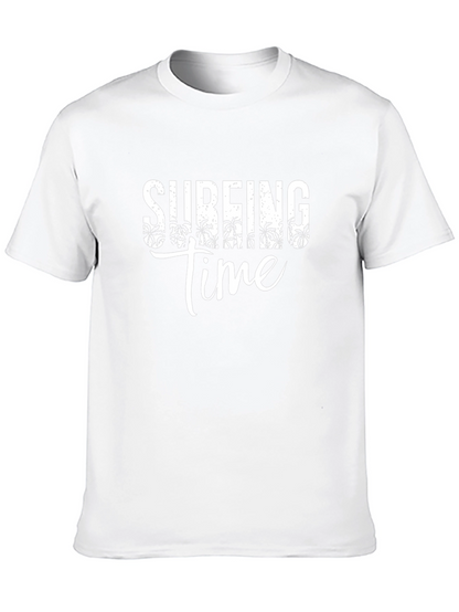 Surfing Time Black Graphic Tee